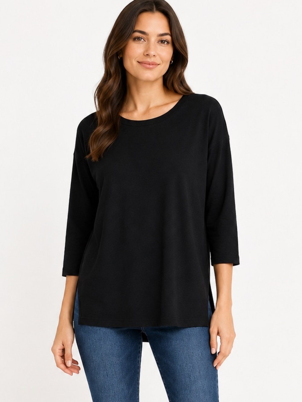 Banana Republic Tunic Top Minimalist Shirt Relaxed Lightweight Black Size Small